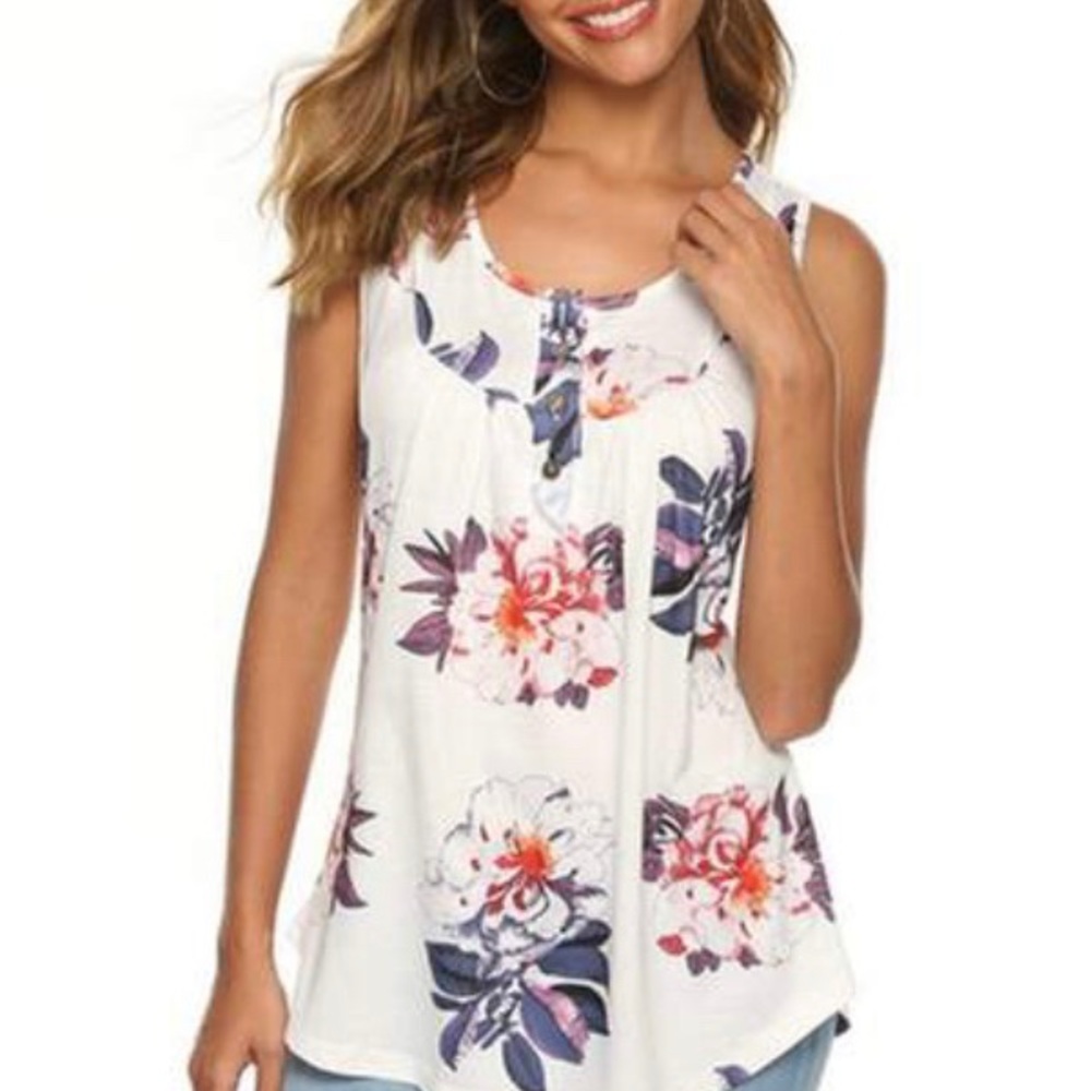 Leo Rosi sleeveless floral top